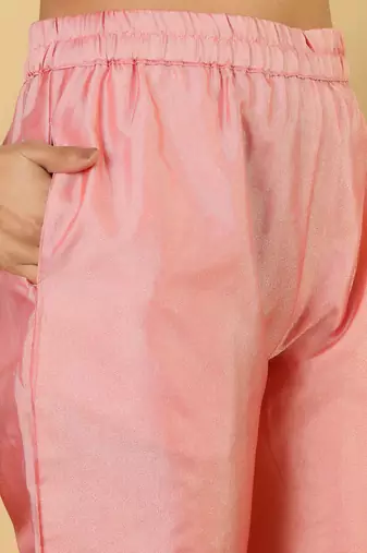 Ethnic Motifs Woven Design Regular Zari Kurta With Trousers & Dupatta