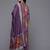 Floral Printed Pleated Sequinned Kurta With Trousers & Dupatta