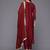 Floral Embroidered Zari Pure Silk Kurta With Trousers & Dupatta