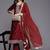 Floral Embroidered Zari Pure Silk Kurta With Trousers & Dupatta
