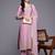 Embroidered Zari Kurta With Palazzos & Dupatta