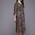 Floral Embroidered Thread Work Kurta With Trousers & Dupatta
