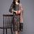 Floral Embroidered Thread Work Kurta With Trousers & Dupatta