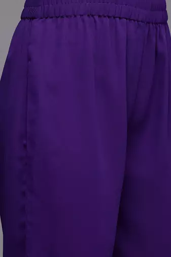 Embroidered Empire Zari Kurta With Palazzos & Dupatta