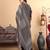 Ethnic motifs Printed Chanderi Silk Straight Kurta with Trousers & Dupatta
