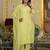 Floral Embroidered V-Neck Thread Work Straight Kurta With Trousers & Dupatta