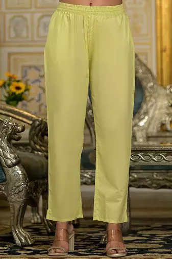 Floral Embroidered V-Neck Thread Work Straight Kurta With Trousers & Dupatta