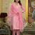 Floral Regular Thread Work Pure Cotton Straight Kurta With Trousers & Dupatta