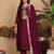Ethnic Motifs Embroidered Regular Kurta with Trousers & Dupatta