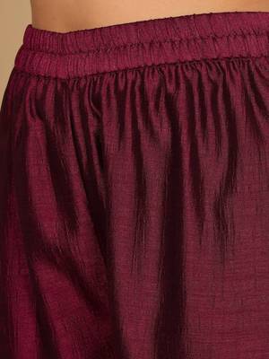 Ethnic Motifs Embroidered Regular Kurta with Trousers & Dupatta 3