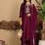 Ethnic Motifs Embroidered Regular Kurta with Trousers & Dupatta