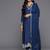 Ethnic Thread Embroidered Kurta & Trousers With Dupatta
