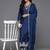 Ethnic Thread Embroidered Kurta & Trousers With Dupatta