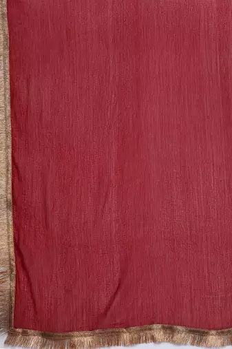 Embroidered Straight Kurta & Trousers With Dupatta
