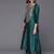 Yoke Design Sequinned Straight Kurta & Trousers With Dupatta
