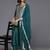 Yoke Design Sequinned Straight Kurta & Trousers With Dupatta