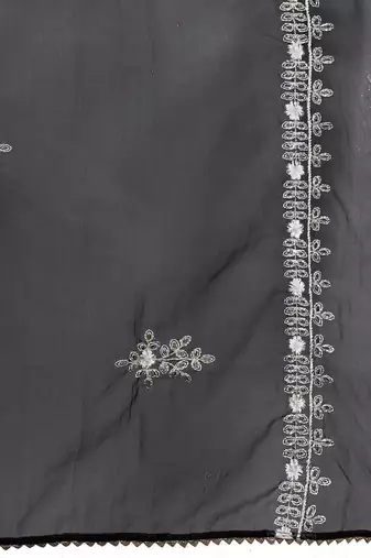 Ethnic Thread Embroidered Kurta With Trousers & Dupatta