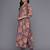 Ethnic Floral Printed Sequinned Kurta With Trousers & Dupatta