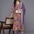 Ethnic Floral Printed Sequinned Kurta With Trousers & Dupatta