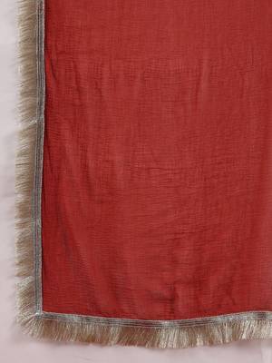 Women Floral Embroidered Regular Thread Work Kurta with Trousers & With Dupatta 4