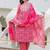 Women Floral Embroidered Regular Thread Work Kurta with Trousers & With Dupatta