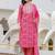 Women Floral Embroidered Regular Thread Work Kurta with Trousers & With Dupatta