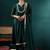 Women Floral Embroidered Empire Silk Georgette Kurta with Trousers & With Dupatta