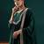 Women Floral Embroidered Empire Silk Georgette Kurta with Trousers & With Dupatta