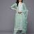 Floral Embroidered Panelled Thread Work Pure Cotton Kurta With Trousers & Dupatta