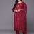 Women Embroidered Kurta with Trousers & Dupatta