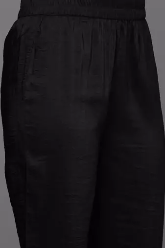 Floral Embroidered Thread Work Kurta With Trousers & Dupatta
