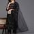 Floral Embroidered Thread Work Kurta With Trousers & Dupatta