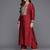 Embroidered Mirror Work Kurta with Trousers & Dupatta