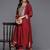 Embroidered Mirror Work Kurta with Trousers & Dupatta
