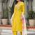 Ethnic Motifs Yoke Design Regular Thread Work Kurta with Trousers & With Dupatta