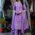 Ethnic Motifs Printed Mirror Work Pure Cotton Kurta With Trouser & Dupatta