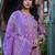 Ethnic Motifs Printed Mirror Work Pure Cotton Kurta With Trouser & Dupatta