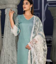 Regular Kurta with Trousers & Dupatta