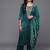 Women Ethnic Motifs Embroidered Straight Kurta with Trousers & With Dupatta