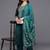 Women Ethnic Motifs Embroidered Straight Kurta with Trousers & With Dupatta