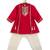 Red embroidered viscose kurti set