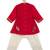 Red embroidered viscose kurti set