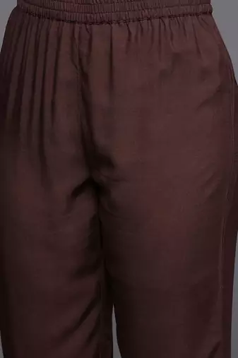 Women Paisley Printed Woolen Kurta Paired with Trousers & Printed Dupatta