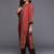 Women Paisley Printed Woolen Kurta Paired with Trousers & Printed Dupatta