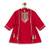Red embroidered viscose kurti set