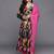 Women Floral Print Empire Mirror Work Pure Silk Kurta with Trousers & Dupatta