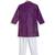 Purple embroidered cotton kurta set