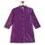 Purple embroidered cotton kurta set