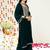 Teal Green Ethnic Motifs Yoke Design Zari Velvet Kurta With Trousers & Dupatta