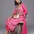 Women Floral Yoke Design Regular Pure Cotton Kurta with Trousers & Dupatta